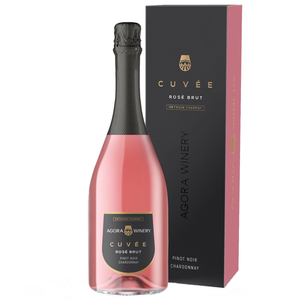Игристое вино Agora Cuve Pino Noir Chardonnay (gift box)